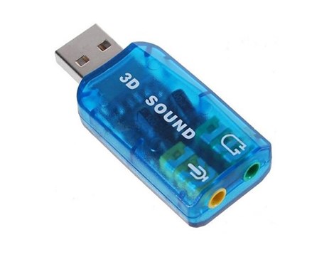 כרטיס קול USB 2.0 עם מיקרופון Gold Touch E-USB-5.1