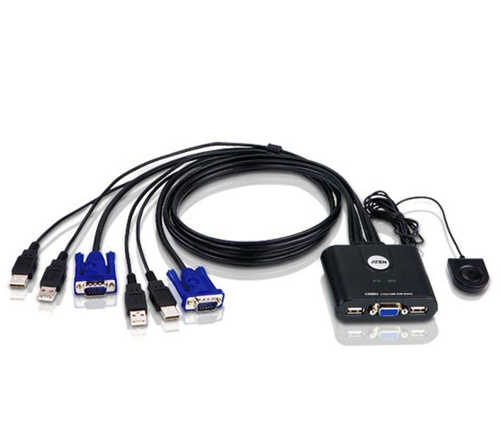 קופסת מיתוג Aten PETITE 2-Port USB KVM Switch CS22U