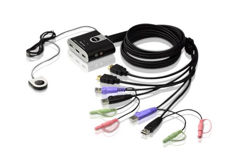 קופסת מיתוג Aten CS692 2-Port USB HDMI / Audio KVM