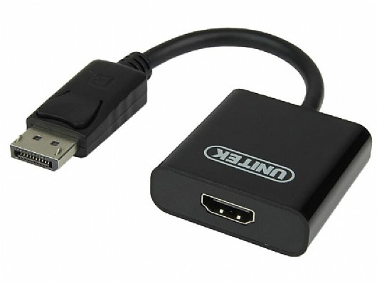 מתאם Unitek DisplayPort (M) to HDMI (F) Converter Y-5118DA