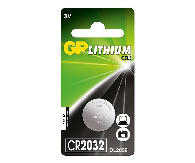 סוללת כפתור GP LITHIUM CR2032