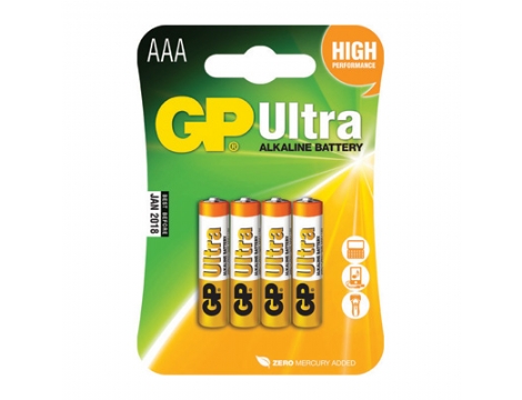רבעיית סוללות אלקליין GP Ultra AAA