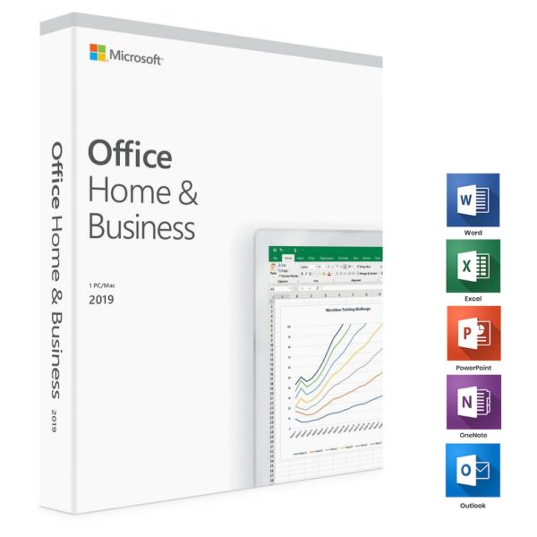 אופיס ללא דיסק התקנה - למחשב אחד - שפה עברית Microsoft Office Home & Business 2019 T5D-03333