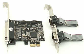 כרטיס הרחבה Gold Touch PCIe  2xRS232 & 1xParallel