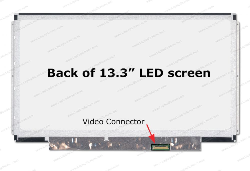 מסך לנייד 13.3 LED SLIM 1366x768 30pin סוגרים צדדיים