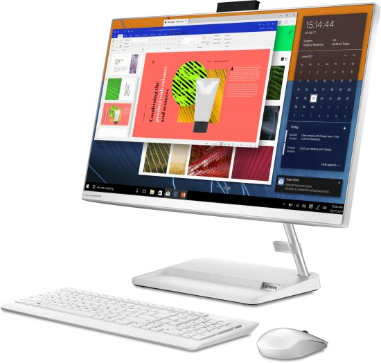 מחשב All-in-One ללא מסך מגע Lenovo IdeaCentre 3-24ITL F0G000JDIV - צבע לבן