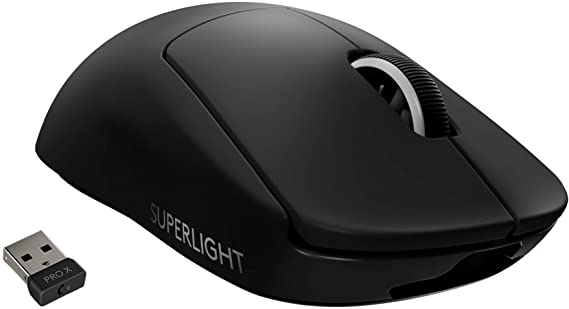 עכבר גיימינג אלחוטי Logitech Pro X Superlight בצבע שחור