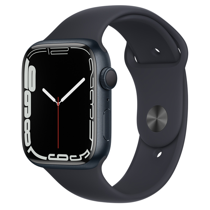 שעון חכם Apple Watch 7 GPS, 41mm Midnight Aluminium Case MKMX3HB/A  - שחור