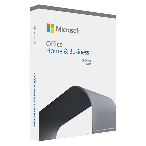 אופיס ללא דיסק התקנה - למחשב אחד - שפה אנגלית Microsoft Office Home & Business 2021 T5D-03514