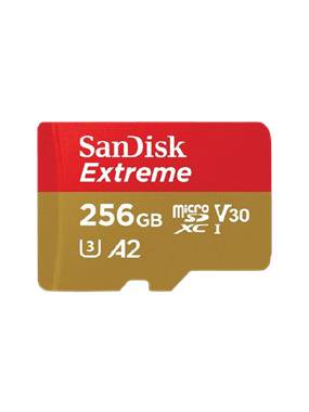 כרטיס זיכרון 256 ג'יגה SanDisk Extreme MicroSDXC 256GB SDSQXA1-256G-GN6MN