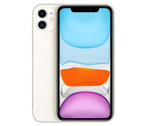 אייפון Apple iPhone 11 128GB MWM22HB/A בצבע לבן - יבואן רשמי 