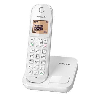 טלפון אלחוטי Panasonic KX-TGC410MBW בצבע לבן