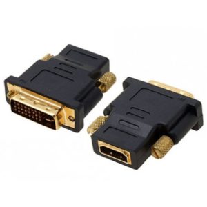 מתאם DVI זכר לחיבור HDMI נקבה Gold Touch E-DVI-HDMI