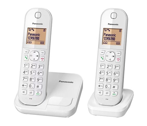 טלפון אלחוטי + שלוחה Panasonic KX-TGC412MBW בצבע לבן