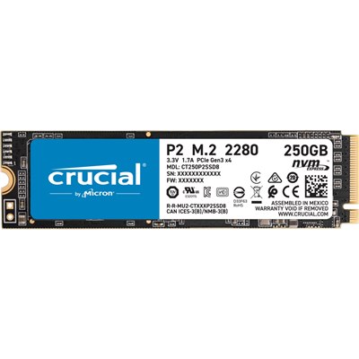 כונן קשיח Crucial SSD 250GB NVME CT250P2SSD8  M.2 2280